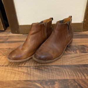 Kork-Ease leather ankle booties